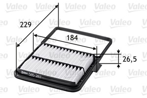 Ilmansuodatin, TOYOTA PRIUS Liftback, PRIUS Sedan, 1780121040, 17801-21040