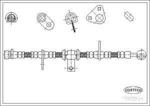 Jarruletku, Etuakseli, oikea, Oikea, HONDA ACCORD IV, ACCORD VI, ACCORD Coupé IV, ROVER 600 I, 01464SM4010, 46410SM1003, 46410SM4013, 46