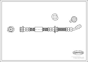 Jarruletku, Etuakseli, Oikea, NISSAN SUNNY III, SUNNY Hatchback III, 4621060Y05, 4621060Y15