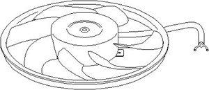 Tuuletin, moottorin jäähdytys, OPEL,VAUXHALL, 13 41 297, 13 41 348, 24431830, 90570745