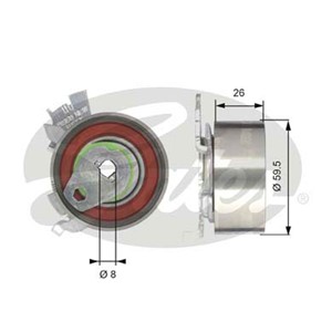 Kiristysrulla, hammashihnat, CHEVROLET,DAEWOO,OPEL,VAUXHALL, 4817805, 636723, 636729, 90528603, 90530126, 92231964