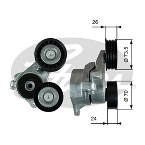 Kiristysrulla, moniurahihna, FORD C-MAX, FOCUS II, FOCUS C-MAX, FOCUS Sedan II, FOCUS Turnier II, 1367254, 4M5Q6A228ED