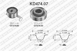 Hammashihnasarja, HONDA,ROVER, 06141-P50-305, 13404-PT0-004, 13405-PT0-004, 14400-P45-000, 14400-P45-010, 14400-P45-G00, 14400-P45-G01,
