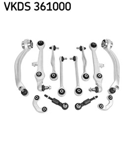 Korjaussarja, jousijalan tukilaakeri, Etuakseli, AUDI A4 B5, A4 B5 Avant, A6 C5, A6 C5 Avant, VW PASSAT B5, PASSAT B5 Variant