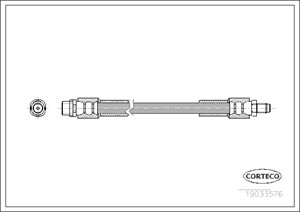 Jarruletku, Taka-akseli, Takana, Pyörän puoli, AUDI A8 D3, 4E0611775A, 4E0611775G