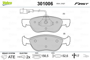 Jarrupalasarja, levyjarru, Etuakseli, ALFA ROMEO,FIAT,LANCIA, 0009947776, 71753043, 71770955, 77362300, 9947776