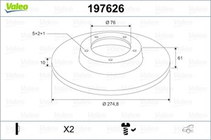 Jarrulevy, Taka-akseli, KIA CARENS IV, CARENS Minibus, minivan III, 584111D000, 58411-1D000, K584111D000, K58411-1D000