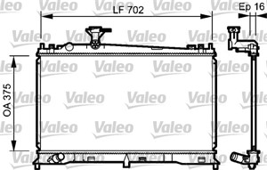Jäähdytin, moottorinjäähdytys, MAZDA 6 Hatchback, 6 Sedan, 6 Station Wagon, LF1715200, LF17-15-200, LF1715200A, LF17-15-200A, LF1715200B