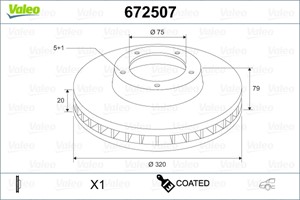 Jarrulevy, Etuakseli, Taka-akseli, BMW X5 [E70, F15, F85], X6 [E71, E72], 34 21 6 771 970, 34 21 6 793 247, 34 21 6 886 479, 34216771970