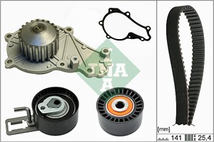 Vesipumppu + jakohihnasarja, CITROËN,DS,FORD,MAZDA,MITSUBISHI,PEUGEOT,TOYOTA,VOLVO, 1313842, 1351130, 1364681, 1715839, 1725441, 1738632