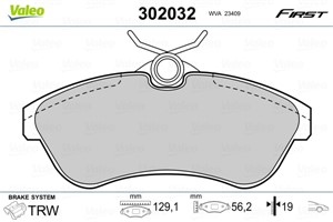 Jarrupalasarja, levyjarru, Etuakseli, CITROËN C2, C2 ENTERPRISE, C3 I, C3 Pluriel, 1611334680, 1617270280, 425237, 4252-37, 425372, 4253