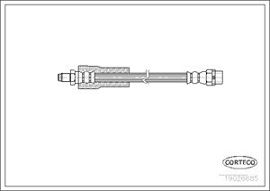 Jarruletku, Edessä, Etuakseli, Pyörän puoli, BMW 7 [E38], 34301161964, 34301163155