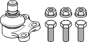 Pallonivel, etuakseli molemminpuoleinen, CITROËN C2, C3 II, PEUGEOT 1007, 3640 66