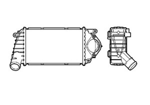 Välijäähdytin, SEAT AROSA, VW LUPO I, POLO, 24 11 1 423 605, 24 11 7 507 643, 24 11 7 510 010, 24 11 7 533 657, 24 11 7 557 071, 6E01458