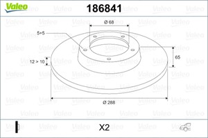 Jarrulevy, Taka-akseli, VOLVO S60 I, S80 I, V70 II, XC70 CROSS COUNTRY I, 31471821, 9434167, 9434167.4, 94341674
