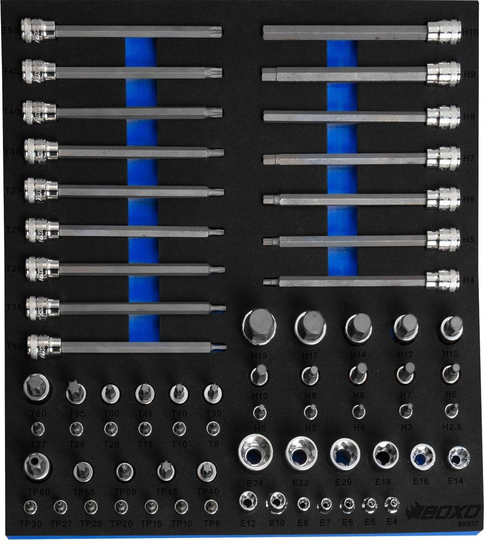 Torx-, E-Torx ja kuusiokolosarja, Boxo