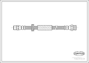 Jarruletku, Taka-akseli, Takana, Ajoneuvon sivu, SEAT ALHAMBRA, VW SHARAN, 7M0611775E