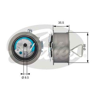 Kiristysrulla, hammashihnat, AUDI,FORD,SEAT,SKODA,VW, 038109243M, 045109243F, 1221490, 2M216K254AA