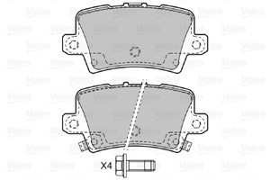 Jarrupalasarja, levyjarru, Taka-akseli, HONDA CIVIC Hatchback VIII, CIVIC Sedan VIII, 43022SMGE00, 43022-SMG-E00, 43022SMGE01, 43022-SMG