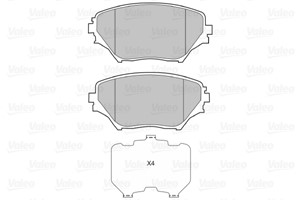 Jarrupalasarja, levyjarru, Etuakseli, TOYOTA PICNIC, RAV 4 II, 04465-42070, 04465-42071, 04465-42080, 04465-42110, 04465-42130, 44654207
