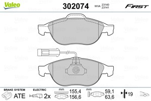 Jarrupalasarja, levyjarru, Etuakseli, ALFA ROMEO 156, 156 Sportwagon, LANCIA LYBRA, LYBRA SW, 71748390, 71770957, 71772531, 77362251, 77