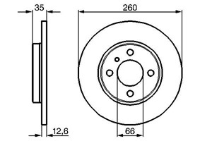 Jarrulevy, Etuakseli, BMW 3 [E30], 3 Cabriolet [E30], 34 11 1 154 747, 34 11 6 752 434