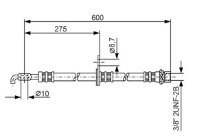 Jarruletku, Etuakseli, vasen, TOYOTA AVENSIS, AVENSIS Kombi, AVENSIS Sedan, COROLLA, COROLLA Kombi, COROLLA Sedan, 90080 94132, 90080 94