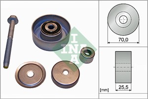 Ohjainrulla, moniurahihna, BUICK,CADILLAC,CHEVROLET,OPEL,SAAB, 12571794, 12610680, 13 40 270, 1340270
