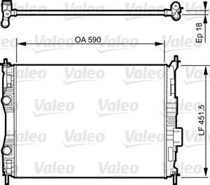 Jäähdytin, moottorinjäähdytys, NISSAN QASHQAI / QASHQAI +2 I, 21400BB50A, 21400-BB50A, 21410J000E, 21410JD00B, 21410JD01B, 21410-JD01B