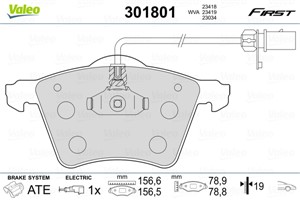 Jarrupalasarja, levyjarru, Etuakseli, FORD GALAXY I, SEAT ALHAMBRA, VW SHARAN, 1151377, 7M3698151B