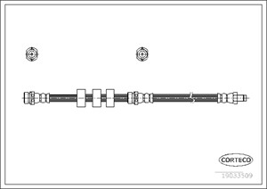 Jarruletku, Edessä, Etuakseli, MAZDA TRIBUTE, EC0143980A, EC0143980B