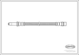 Jarruletku, Taka-akseli, Pyörän puoli, FORD GALAXY I, 1044504, 7328444, 7M0611776B, 7M0611776C, 95VW2282BB, 95VW2282BC