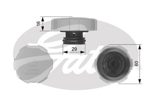 Korkki, paisuntasäiliö, CADILLAC,FIAT,OPEL,SAAB,VAUXHALL, 1304677, 46830697, 51775332, 9202799