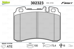 Jarrupalasarja, levyjarru, Etuakseli, MERCEDES-BENZ, 0024201920, 0024203720, 24201920, 24203720, A0024203720