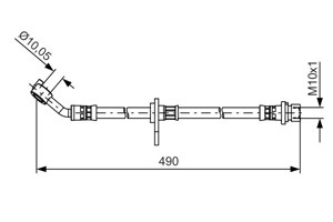 Jarruletku, Taka-akseli, oikea, HONDA ACCORD VIII, ACCORD Kombi VIII, 01466-TA0-A00, 01466-TL0-G50