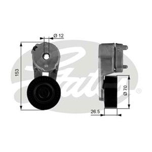 Kiristysrulla, moniurahihna, Alla, JEEP GRAND CHEROKEE II, WRANGLER II, 04854089A, 04854089AB, 4854089AB