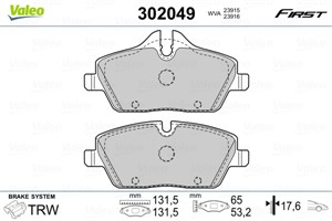 Jarrupalasarja, levyjarru, Etuakseli, BMW,MINI, 34 10 6 884 263, 34 11 2 288 854, 34 11 6 767 143, 34 11 6 767 144, 34 11 6 771 837, 34