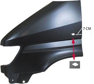Lokasuoja, Eteen, vasen, MERCEDES-BENZ, 901 637 4601, A 901 637 4601, A901 637 4601