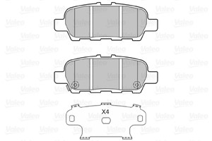 Jarrupalasarja, levyjarru, Taka-akseli, INFINITI,NISSAN,SUZUKI, 5580077K00, 55800-77K00, 5580077-K00, 5580077K01, 5580077-K01, 5580077K0