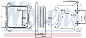 Öljynjäähdytin, moottoriöljy, AUDI,SEAT,SKODA,VW, 03F117021A