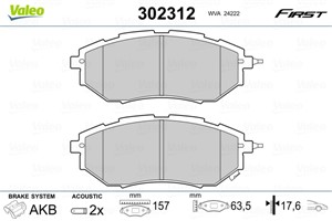 Jarrupalasarja, levyjarru, Etuakseli, SUBARU, 26296AG000, 26296AG010, 26296AG030, 26296-AG030, 26296AG050, 26296AJ000, 26296-AJ000, 2629