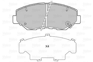 Jarrupalasarja, levyjarru, Etuakseli, HONDA, 06450-S9A-E50, 06450-S9A-E51, 45022S9AA01, 45022-S9A-A01, 45022S9AE00, 45022-S9A-E00, 45022