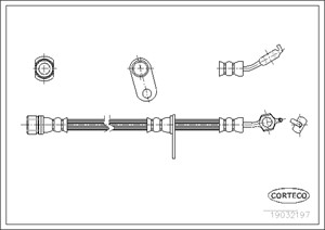 Jarruletku, Etuakseli, oikea, Oikea, TOYOTA CARINA E VI, 9094702695, 9094702742, 9094702821