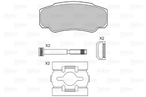 Jarrupalasarja, levyjarru, Etuakseli, Taka-akseli, CITROËN,FIAT,PEUGEOT, 425246, 4252-46, 425247, 4252-47, 425468, 4254-68, 71752985, 71