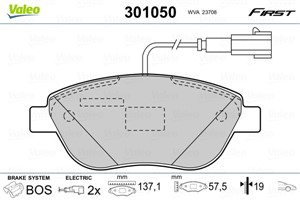 Jarrupalasarja, levyjarru, Etuakseli, ABARTH,FIAT,LANCIA,OPEL,VAUXHALL, 1605268, 5741585, 5743721, 71770094, 71770106, 71770116, 7736459