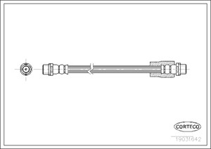 Jarruletku, Edessä, Etuakseli, AUDI A4 B6, A4 B6 Avant, A4 B6 Cabriolet, A4 B7 Cabriolet, 8E0611707A