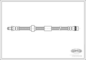 Jarruletku, Edessä, Etuakseli, OPEL VIVARO A Skåp, RENAULT TRAFIC Flak/chassi II, VAUXHALL VIVARO A Skåp, 4416297, 8200404264, 93853917