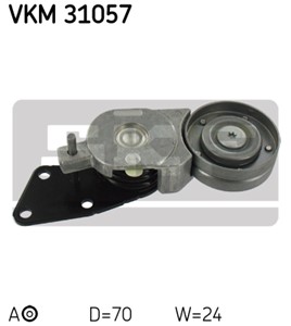 Kiristysrulla, moniurahihna, Vasen, Yläpuolella, SEAT,SKODA,VW, 038 903 315 AB