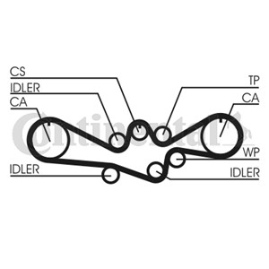 Hammashihna, SUBARU FORESTER, IMPREZA Coupé, IMPREZA Kombi, IMPREZA Sedan, LEGACY I, LEGACY II, LEGACY Kombi I, LEGACY Kombi II, 13027AA
