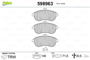 Jarrupalasarja, levyjarru, Etuakseli, MERCEDES-BENZ, 0054200820, 0054200920, 0054201520, 0064207120, 0074201620, 0074205520, 0074205620,